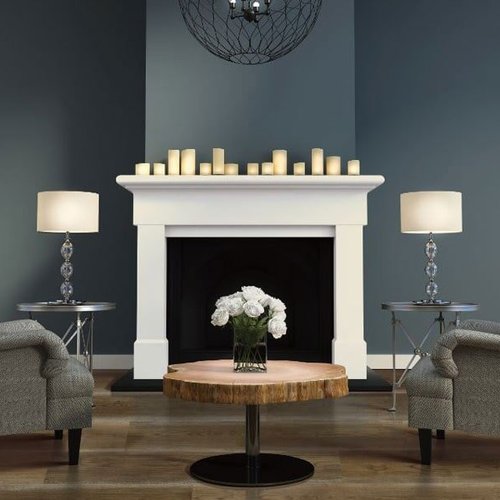 Living Room with Modern Laminate Flooring