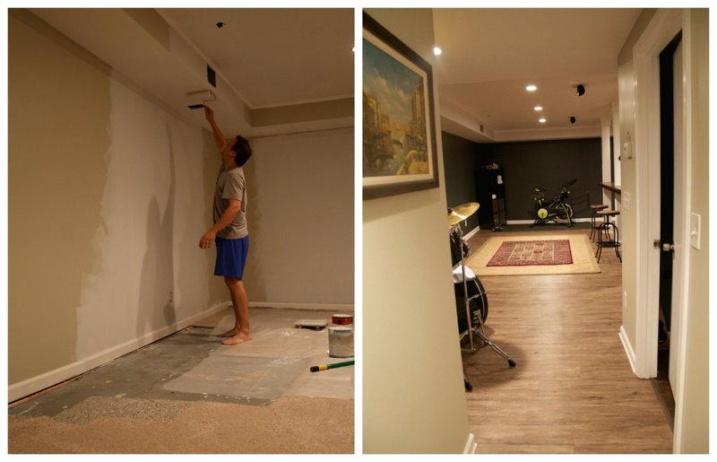 Man Cave Makeover Before and After
